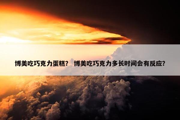 博美吃巧克力蛋糕？ 博美吃巧克力多长时间会有反应？