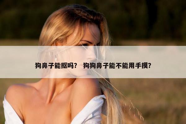 狗鼻子能抠吗？ 狗狗鼻子能不能用手摸？