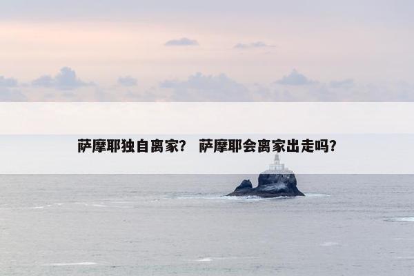 萨摩耶独自离家？ 萨摩耶会离家出走吗？