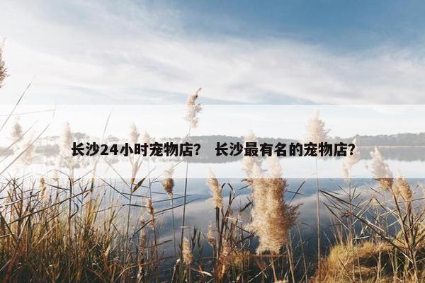 长沙24小时宠物店？ 长沙最有名的宠物店？