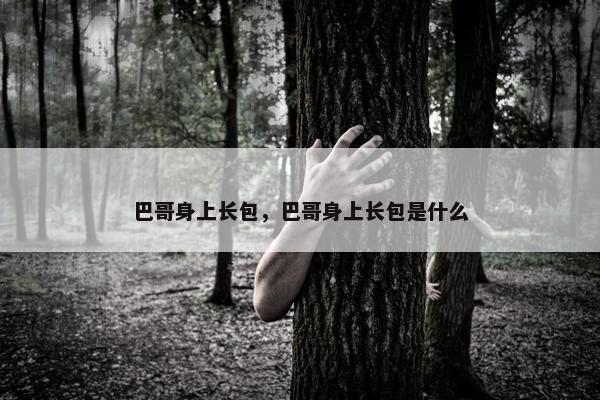 巴哥身上长包，巴哥身上长包是什么