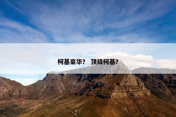 柯基豪华？ 顶级柯基？
