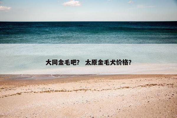 大同金毛吧？ 太原金毛犬价格？