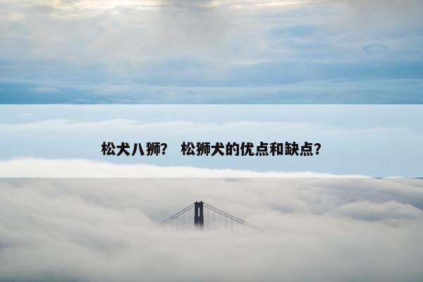 松犬八狮？ 松狮犬的优点和缺点？