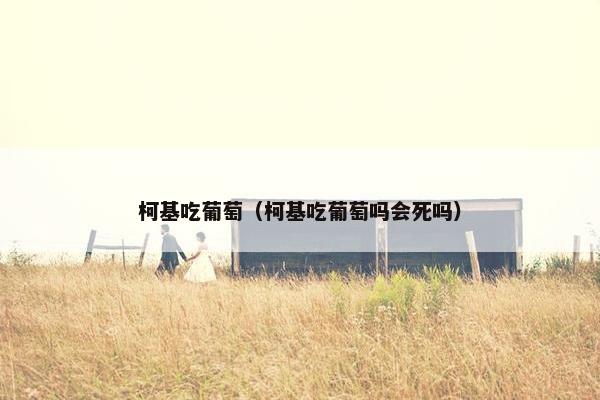 柯基吃葡萄（柯基吃葡萄吗会死吗）