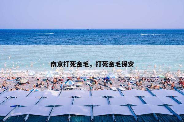 南京打死金毛，打死金毛保安