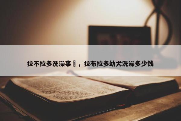 拉不拉多洗澡事項，拉布拉多幼犬洗澡多少钱