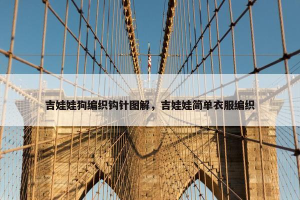 吉娃娃狗编织钩针图解，吉娃娃简单衣服编织