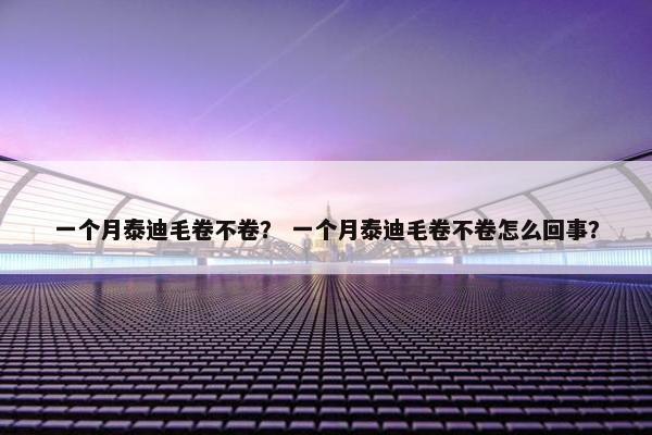 一个月泰迪毛卷不卷？ 一个月泰迪毛卷不卷怎么回事？