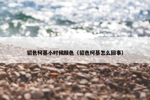 貂色柯基小时候颜色（貂色柯基怎么回事）