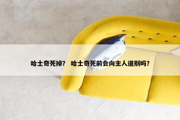 哈士奇死掉？ 哈士奇死前会向主人道别吗？