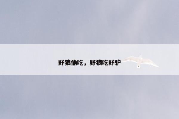 野狼偷吃，野狼吃野驴