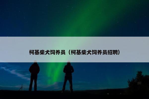 柯基柴犬饲养员（柯基柴犬饲养员招聘）