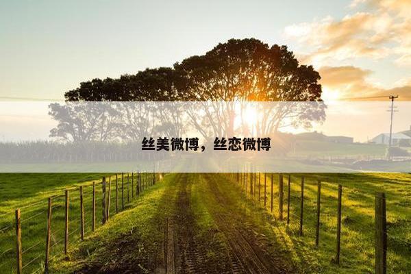 丝美微博，丝恋微博
