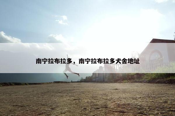 南宁拉布拉多，南宁拉布拉多犬舍地址