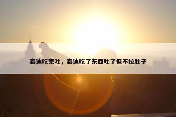 泰迪吃完吐，泰迪吃了东西吐了但不拉肚子