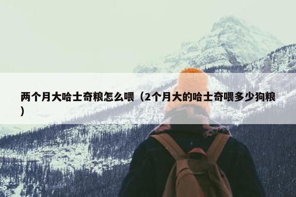两个月大哈士奇粮怎么喂（2个月大的哈士奇喂多少狗粮）