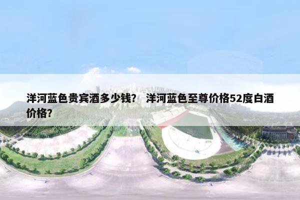 洋河蓝色贵宾酒多少钱？ 洋河蓝色至尊价格52度白酒价格？