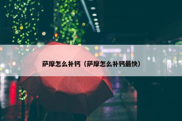 萨摩怎么补钙（萨摩怎么补钙最快）