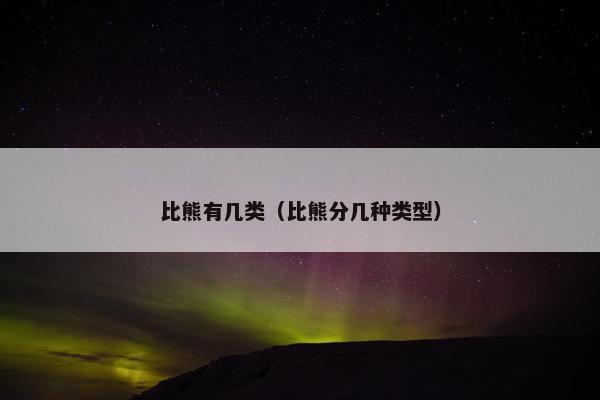 比熊有几类（比熊分几种类型）