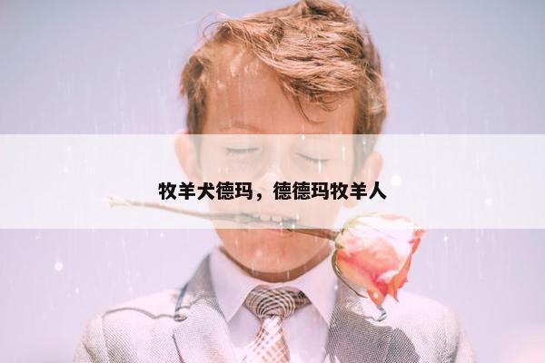 牧羊犬德玛，德德玛牧羊人