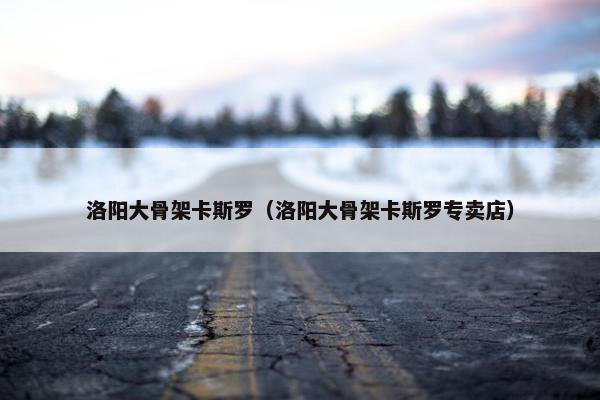 洛阳大骨架卡斯罗（洛阳大骨架卡斯罗专卖店）
