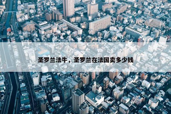 圣罗兰法牛，圣罗兰在法国卖多少钱