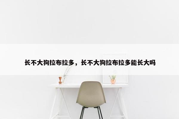 长不大狗拉布拉多，长不大狗拉布拉多能长大吗