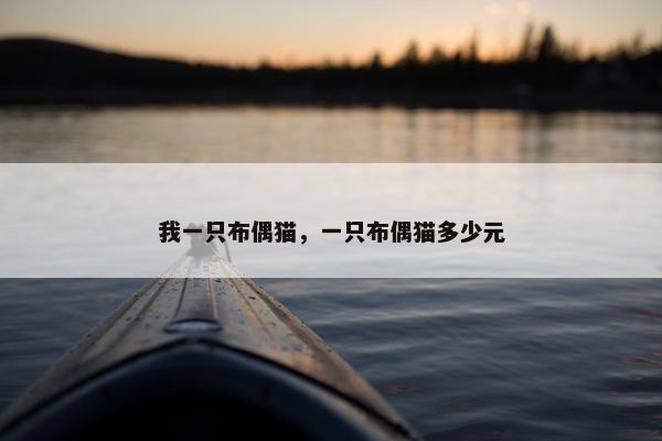 我一只布偶猫，一只布偶猫多少元