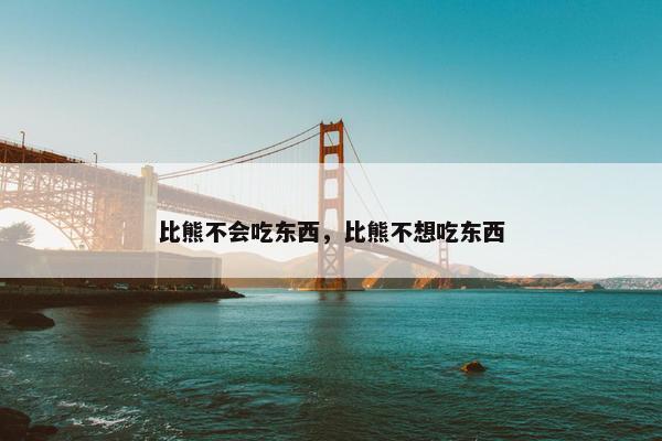 比熊不会吃东西，比熊不想吃东西