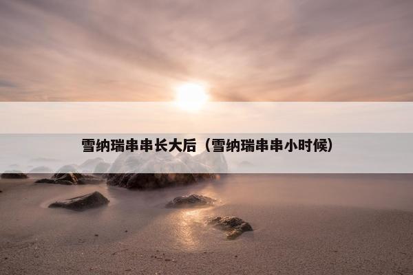 雪纳瑞串串长大后（雪纳瑞串串小时候）