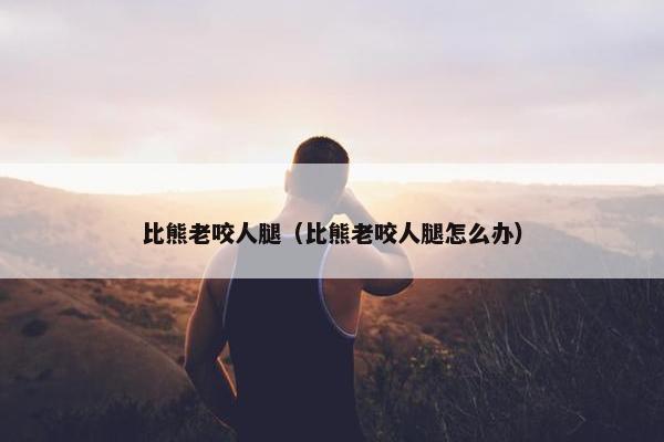 比熊老咬人腿（比熊老咬人腿怎么办）