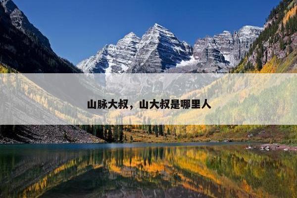 山脉大叔，山大叔是哪里人