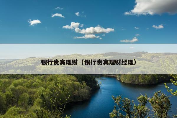 银行贵宾理财（银行贵宾理财经理）