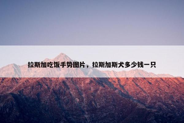 拉斯加吃饭手势图片，拉斯加斯犬多少钱一只
