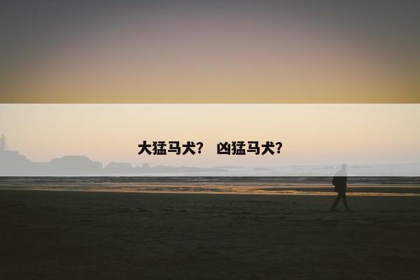 大猛马犬？ 凶猛马犬？