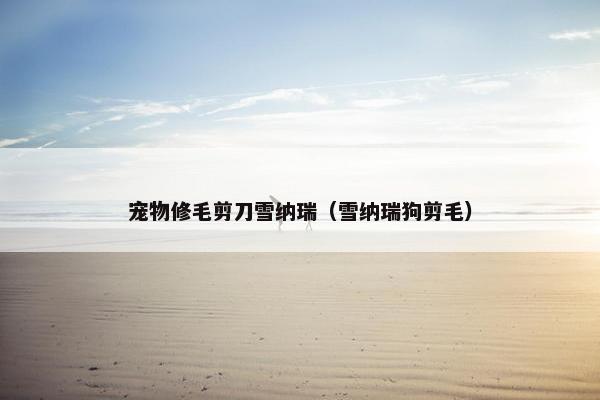 宠物修毛剪刀雪纳瑞（雪纳瑞狗剪毛）