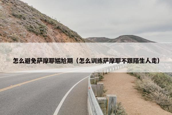 怎么避免萨摩耶尴尬期（怎么训练萨摩耶不跟陌生人走）
