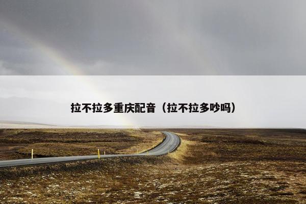 拉不拉多重庆配音（拉不拉多吵吗）