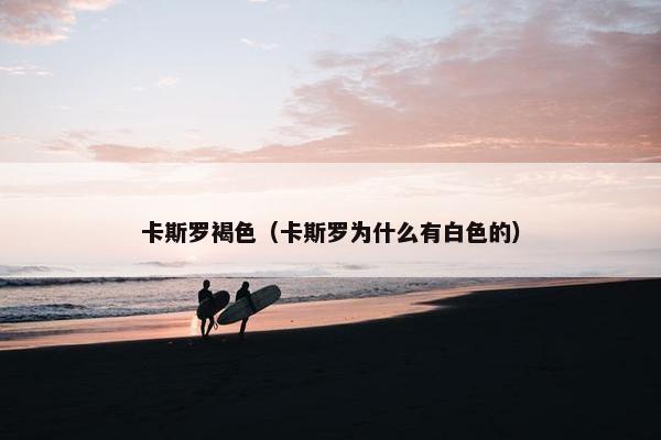 卡斯罗褐色（卡斯罗为什么有白色的）