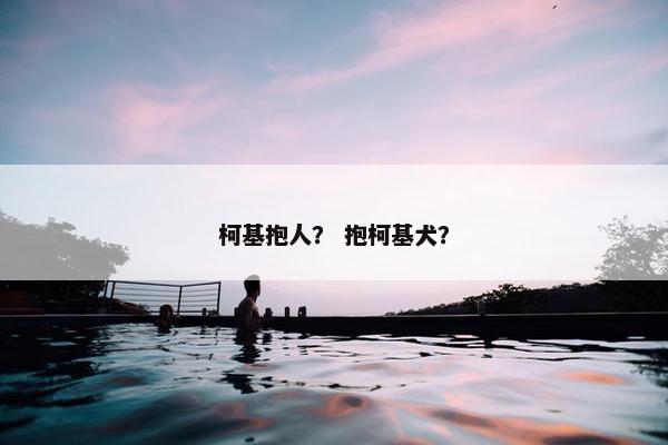 柯基抱人？ 抱柯基犬？