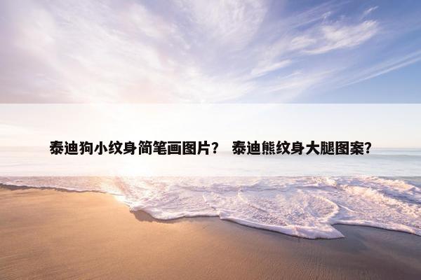 泰迪狗小纹身简笔画图片？ 泰迪熊纹身大腿图案？