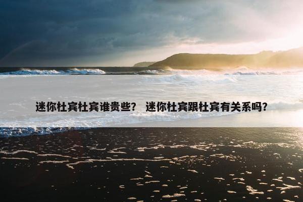 迷你杜宾杜宾谁贵些？ 迷你杜宾跟杜宾有关系吗？
