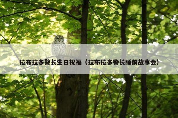 拉布拉多警长生日祝福（拉布拉多警长睡前故事会）