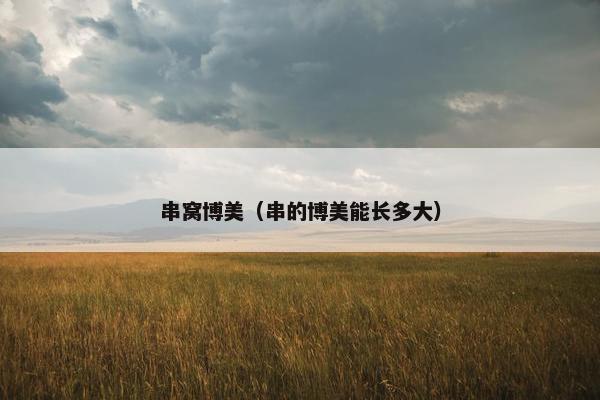 串窝博美（串的博美能长多大）