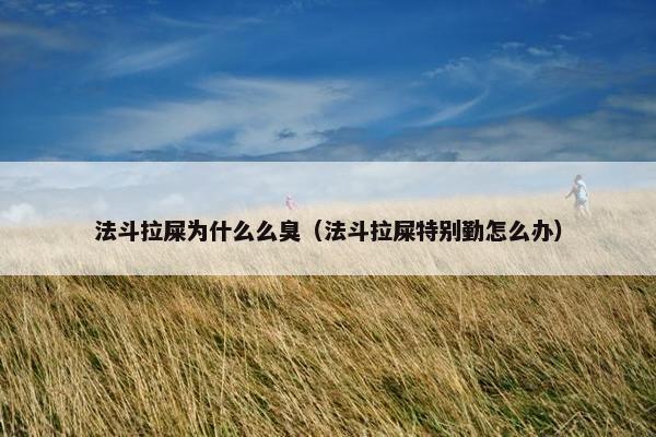 法斗拉屎为什么么臭（法斗拉屎特别勤怎么办）