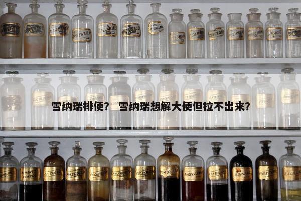 雪纳瑞排便？ 雪纳瑞想解大便但拉不出来？