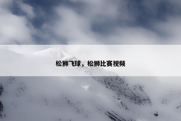 松狮飞球，松狮比赛视频