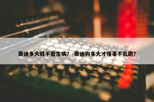 泰迪多大就不爱生病？ 泰迪狗多大才懂事不乱跑？