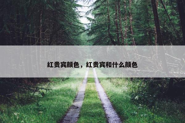 红贵宾颜色，红贵宾和什么颜色